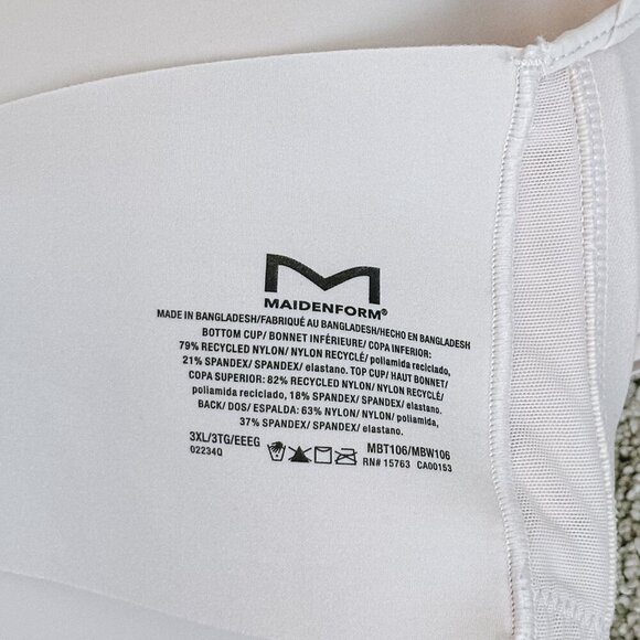 Maidenform Mesh Trim Wireless Adjustable Bra - Picture 6 of 6